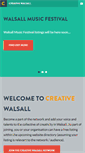 Mobile Screenshot of creativewalsall.com