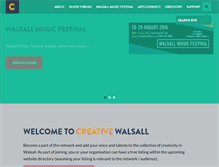 Tablet Screenshot of creativewalsall.com